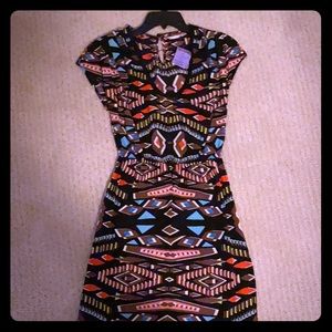 Designer printed dress